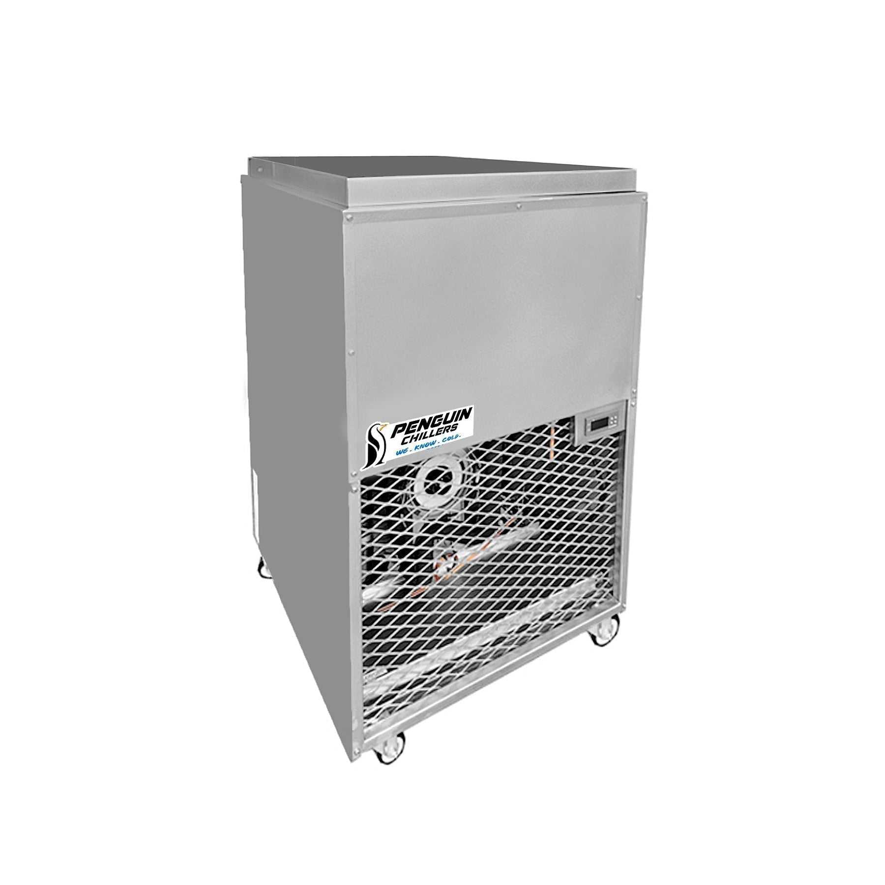 Penguin 1 1/3 HP XL glycol chiller with 15-gallon tank and 6,500 BTU cooling capacity for brewing applications