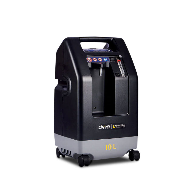10 LPM DeVilbiss oxygen concentrator, FDA approved, 95 percent purity, included with chamber