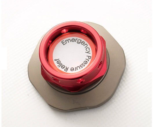 Emergency depressurization valve detail on the vertical hyperbaric chamber