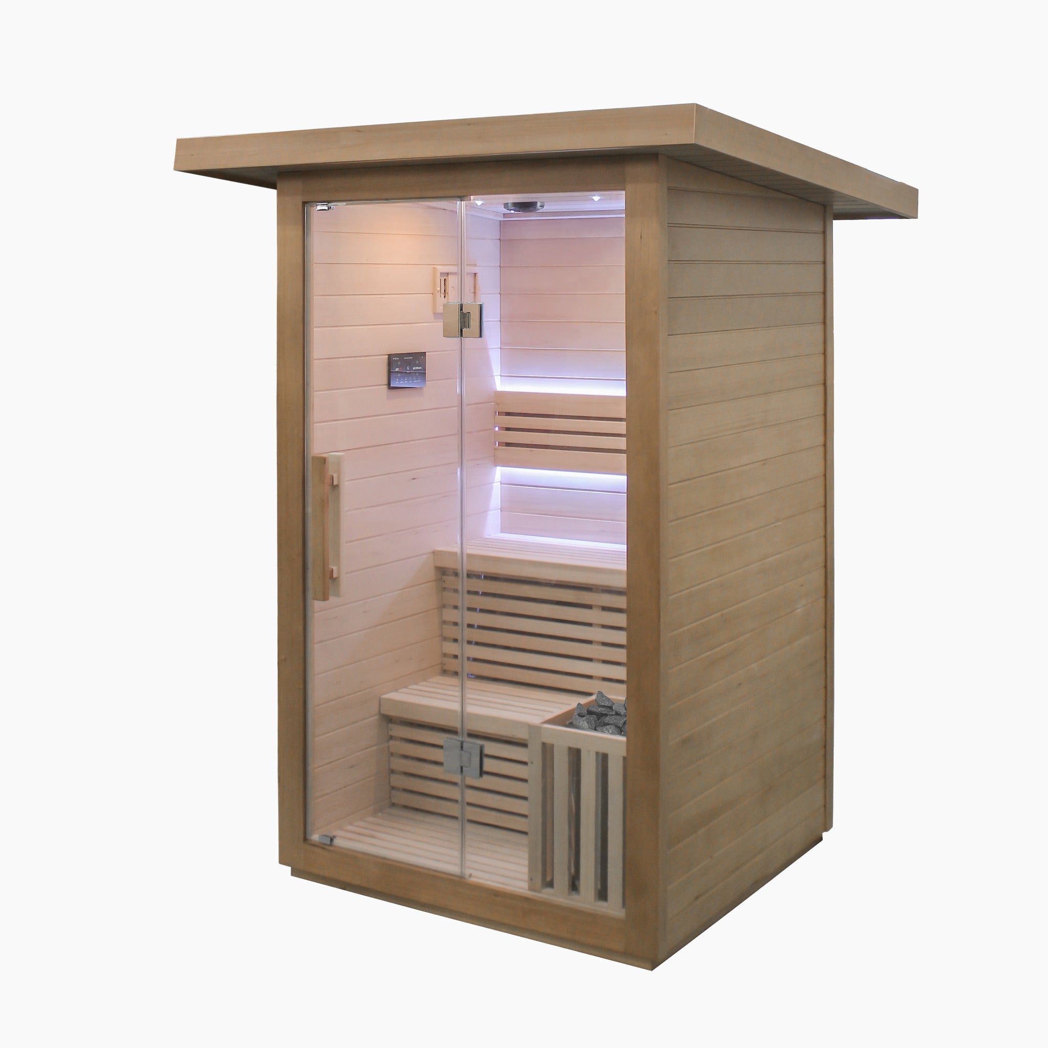 2 Person Traditional Sauna & Acrylic Plunge - The Recovery Outlet