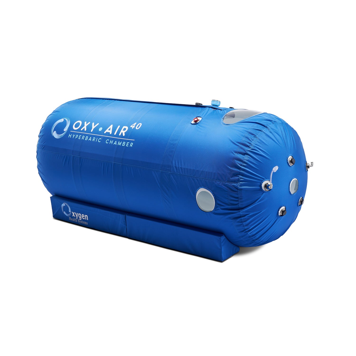 40-inch hyperbaric oxygen chamber top-entry model, right side profile