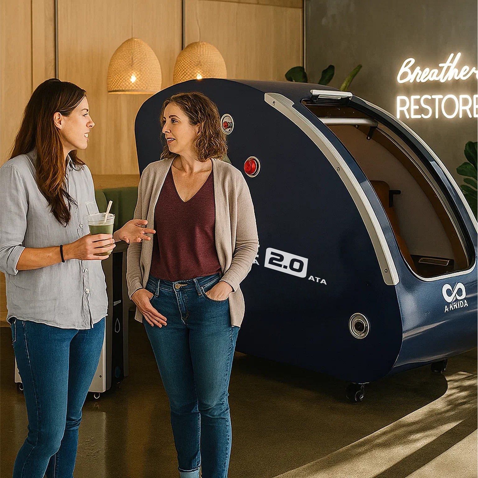 Sitting Hard Shell Hyperbaric Chamber 1.3 - 2.0 ATA - Airvida Elite - The Recovery Outlet