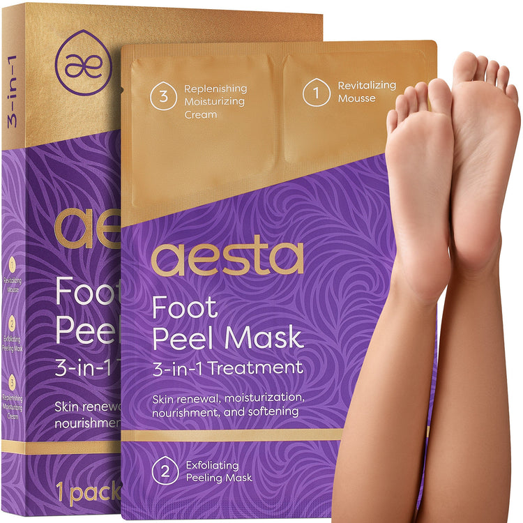 Aesta Foot Peel Mask, 3 - in - 1 - The Recovery Outlet