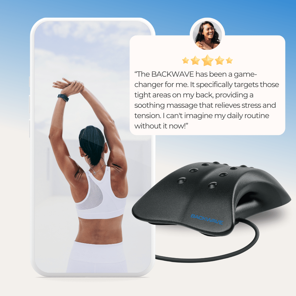 BackWave: Customizable Back Stretcher for Pain & Posture - The Recovery Outlet
