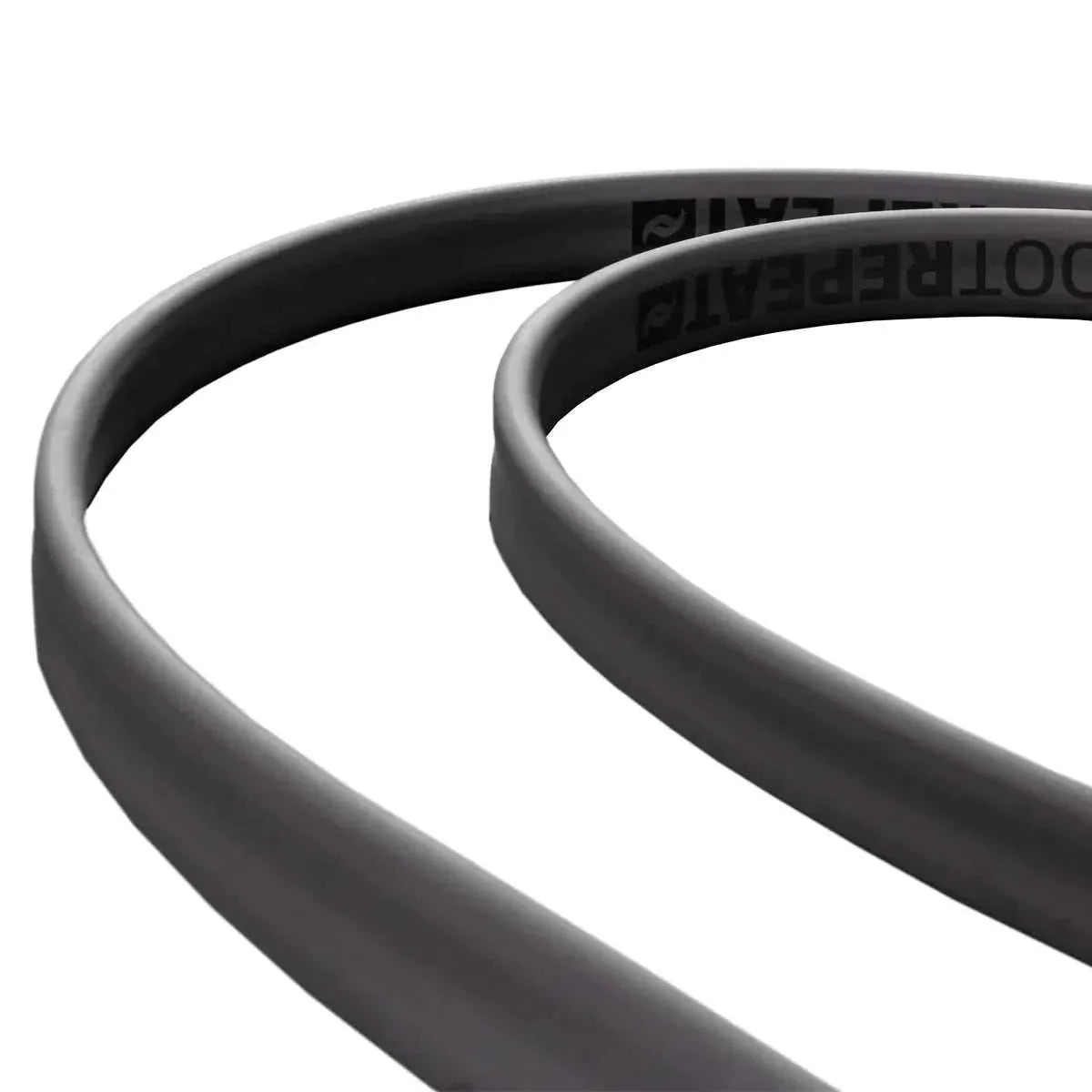 Close-up of black Rapid Reboot Boot Attachments for compression therapy and improved leg circulation