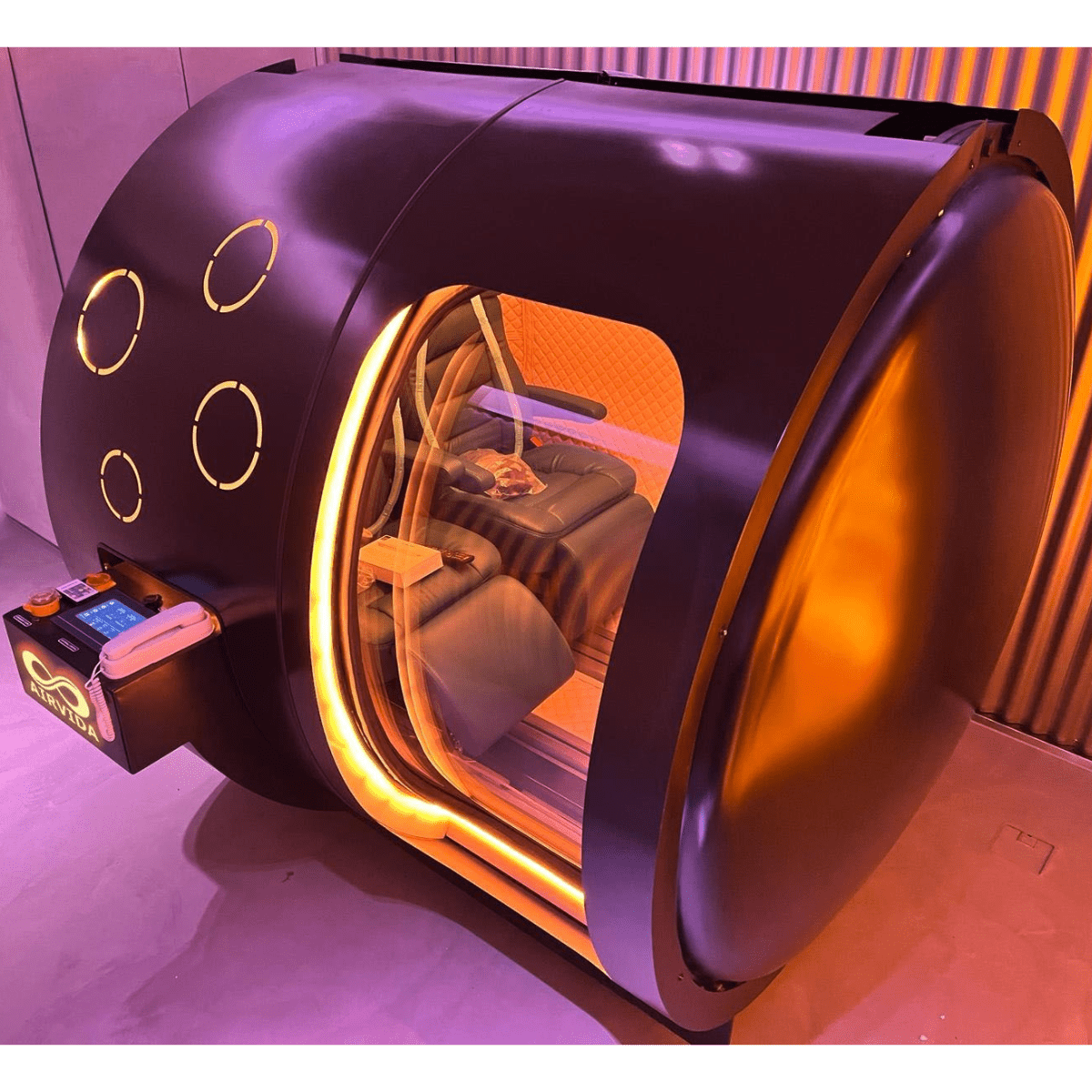 Hard Shell Hyperbaric Chamber With BIBS Masks - The Recovery Outlet