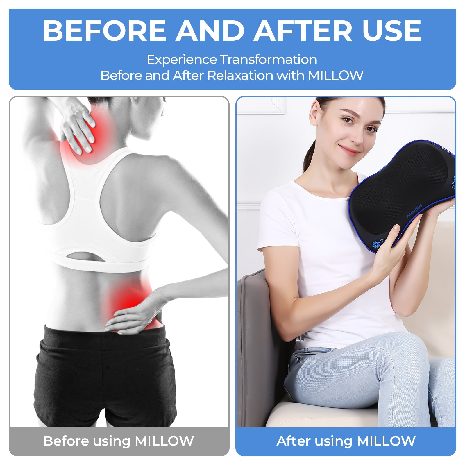 MILLOW Portable Massager with Heat for Muscle Aches - The Recovery Outlet