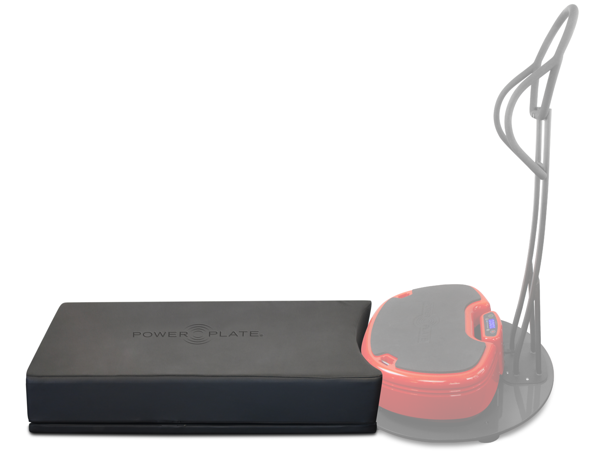 Power Plate Deluxe Support Cushion black ultra-wide pad for massage and recovery on fitness platform