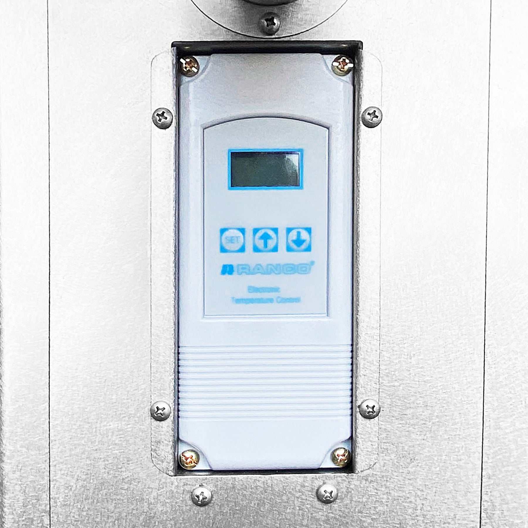 Penguin Commercial Water Chiller control panel with digital display for 2-5 ton capacity and copper heat exchanger