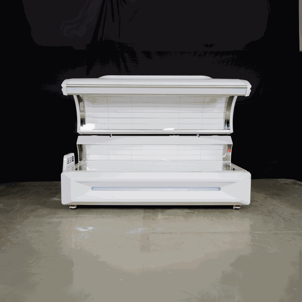 white red light therapy bed with 360 degree LEDs and control panel for home and commercial use