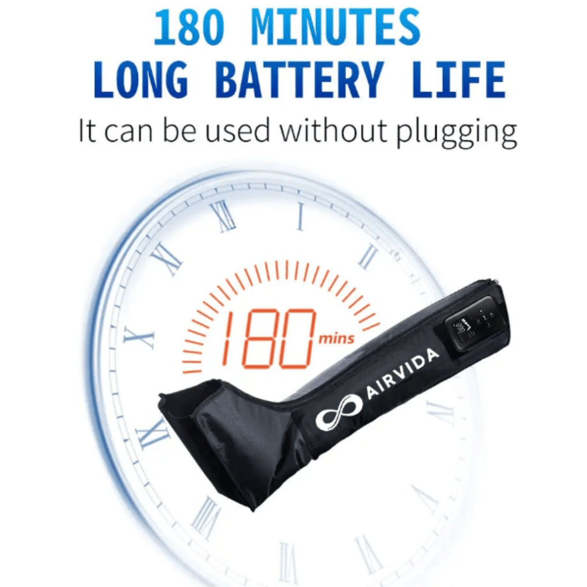 Airvida Cordless Leg Compressions With LCD Screen - The Recovery Outlet