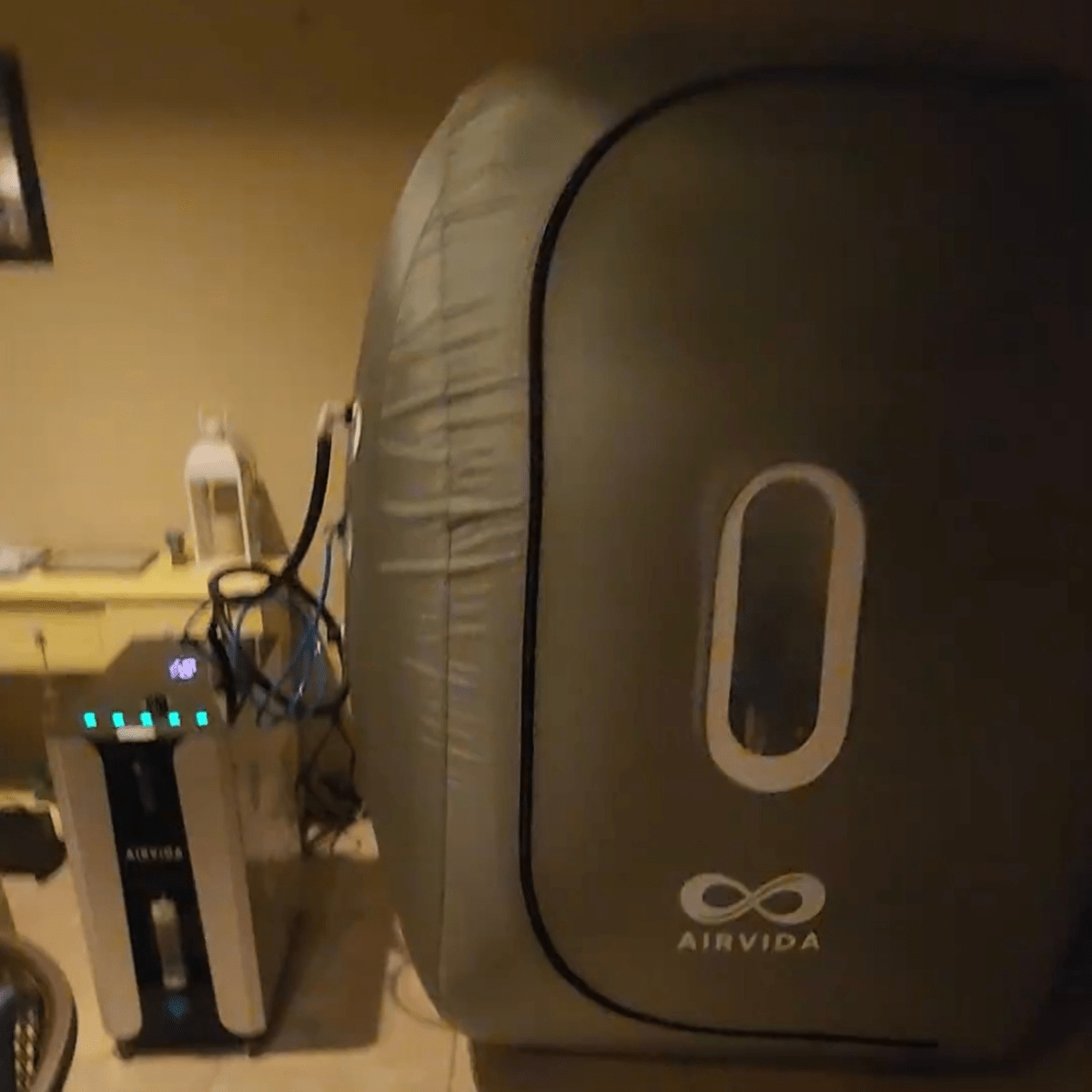 Reclining Chair Inside Hyperbaric Chamber 1.4 ATA