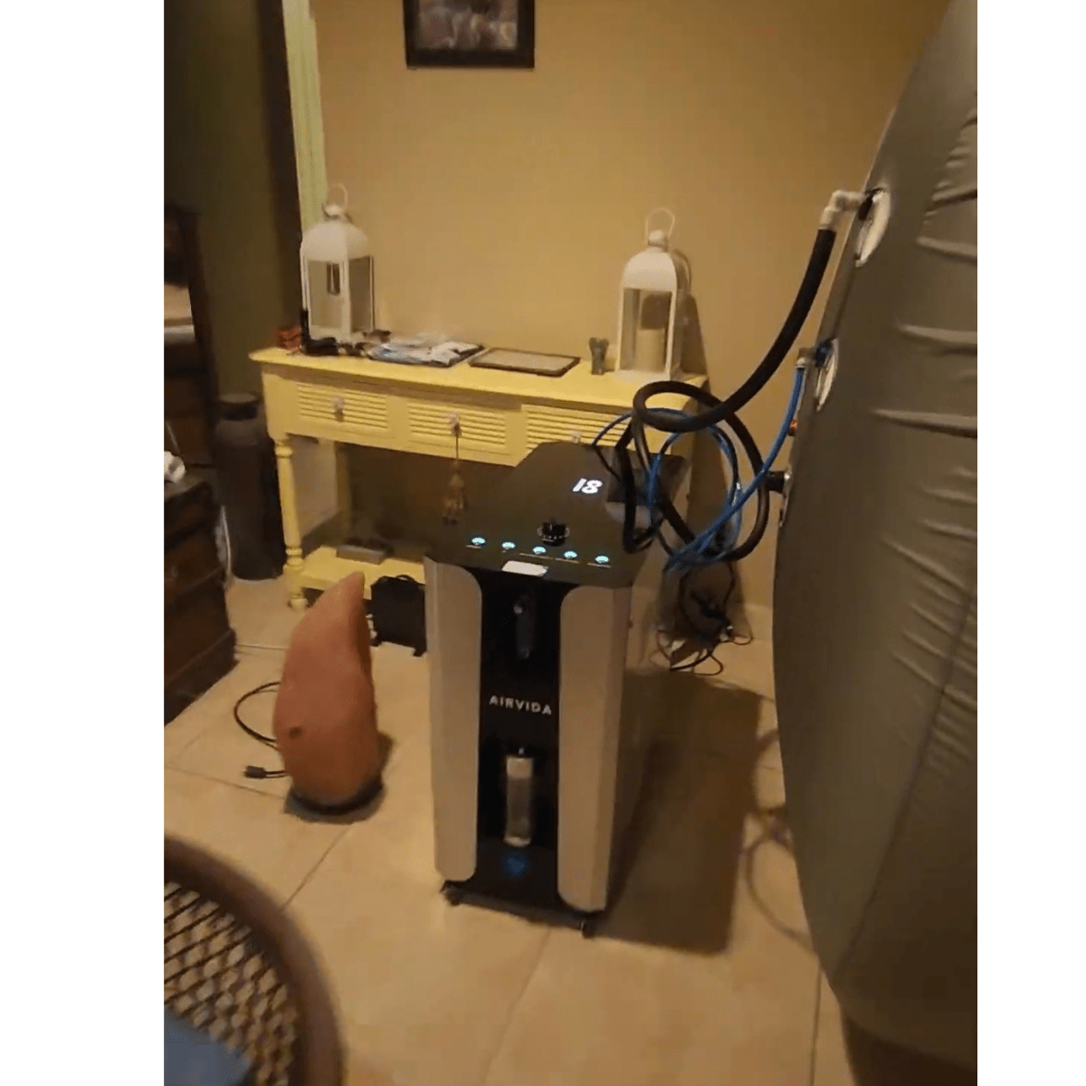 Reclining Chair Inside Hyperbaric Chamber 1.4 ATA