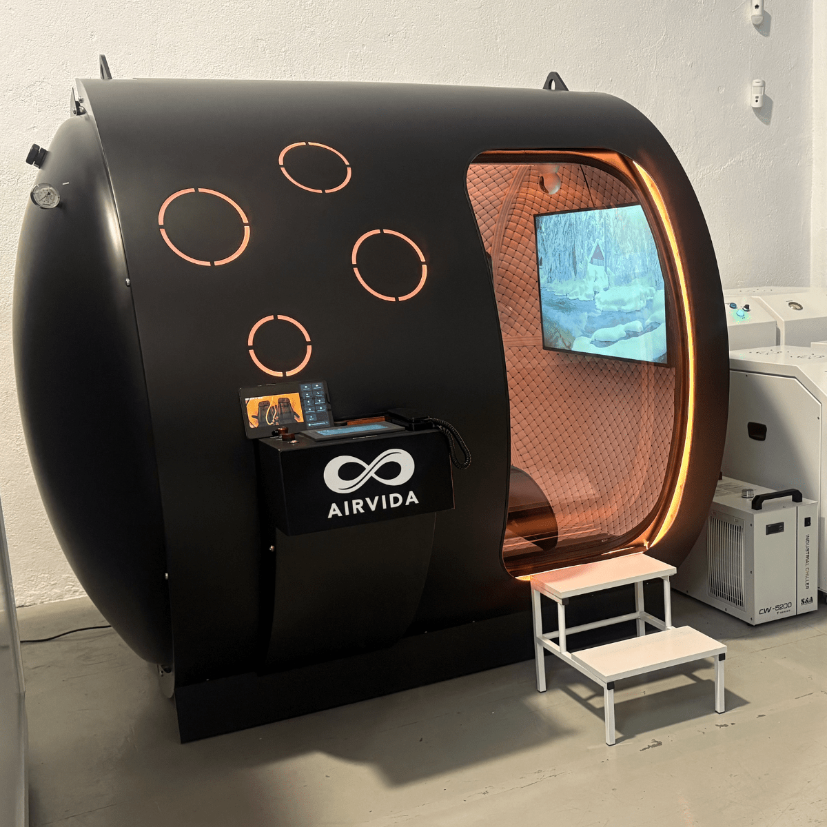 Hard Shell Hyperbaric Chamber With BIBS Masks - The Recovery Outlet
