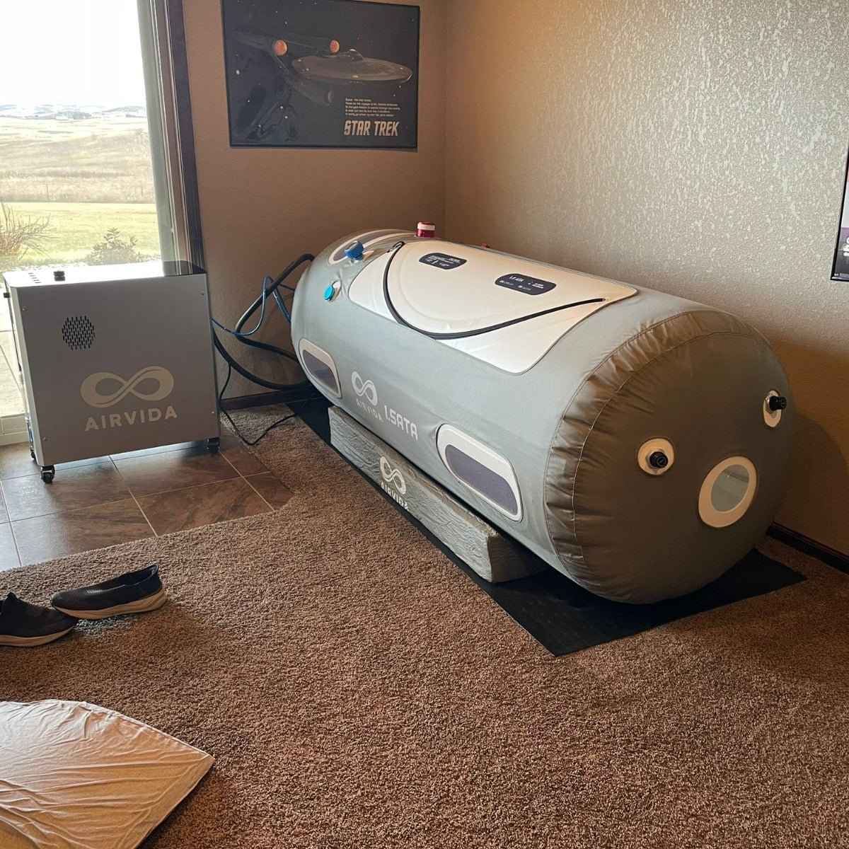 Laying Hyperbaric Chamber For Home Use 1.2 - 1.5 ATA - The Recovery Outlet