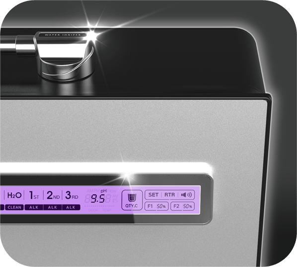 EDGE - 9 Turbo 2025 Model 9 - plate Above - Counter Ionizer - The Recovery Outlet
