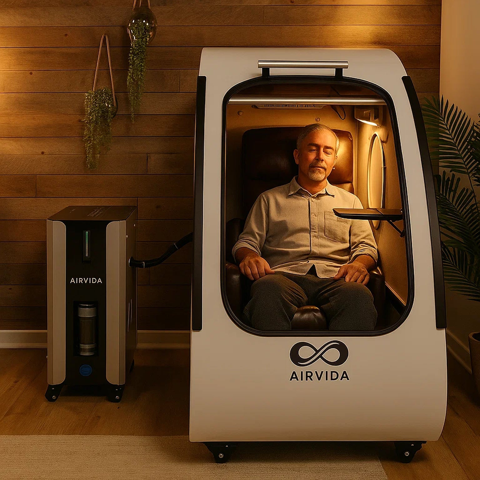 Sitting Hard Shell Hyperbaric Chamber 1.3 - 2.0 ATA - Airvida Elite - The Recovery Outlet