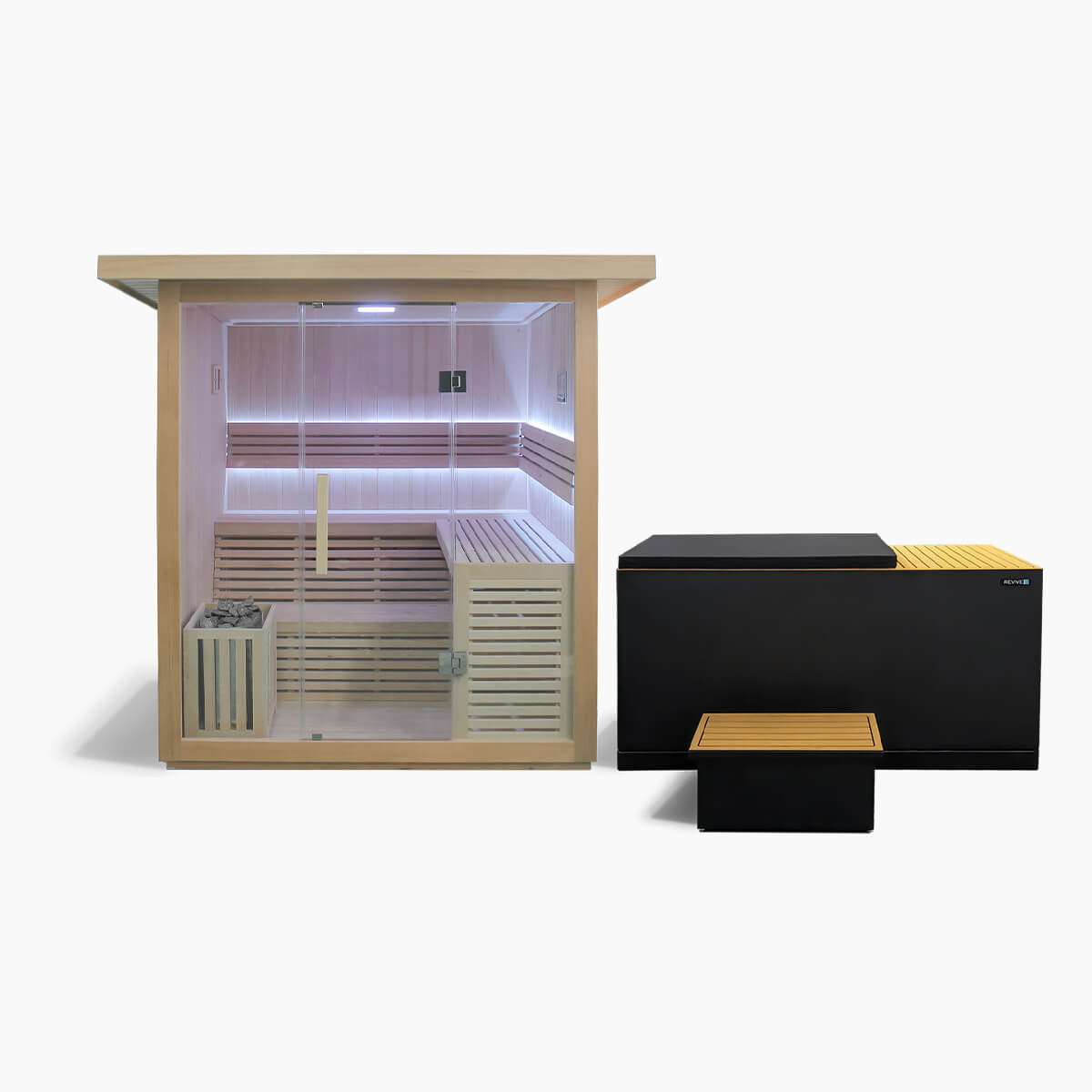 Revive 6 Person Traditional Sauna & Luxury Cold Plunge