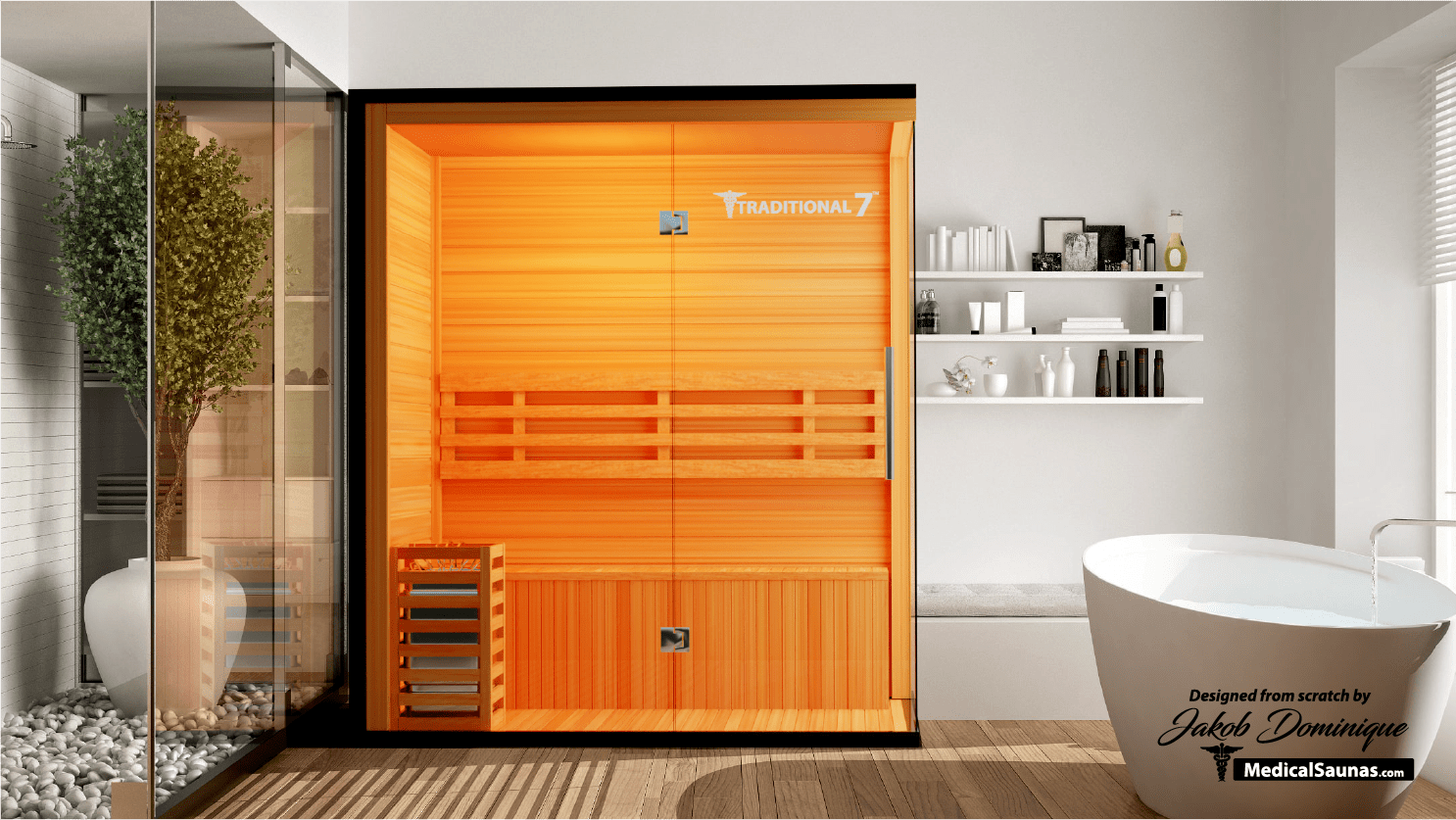 3 Person Home Steam Sauna | Traditional 7™ - The Recovery Outlet