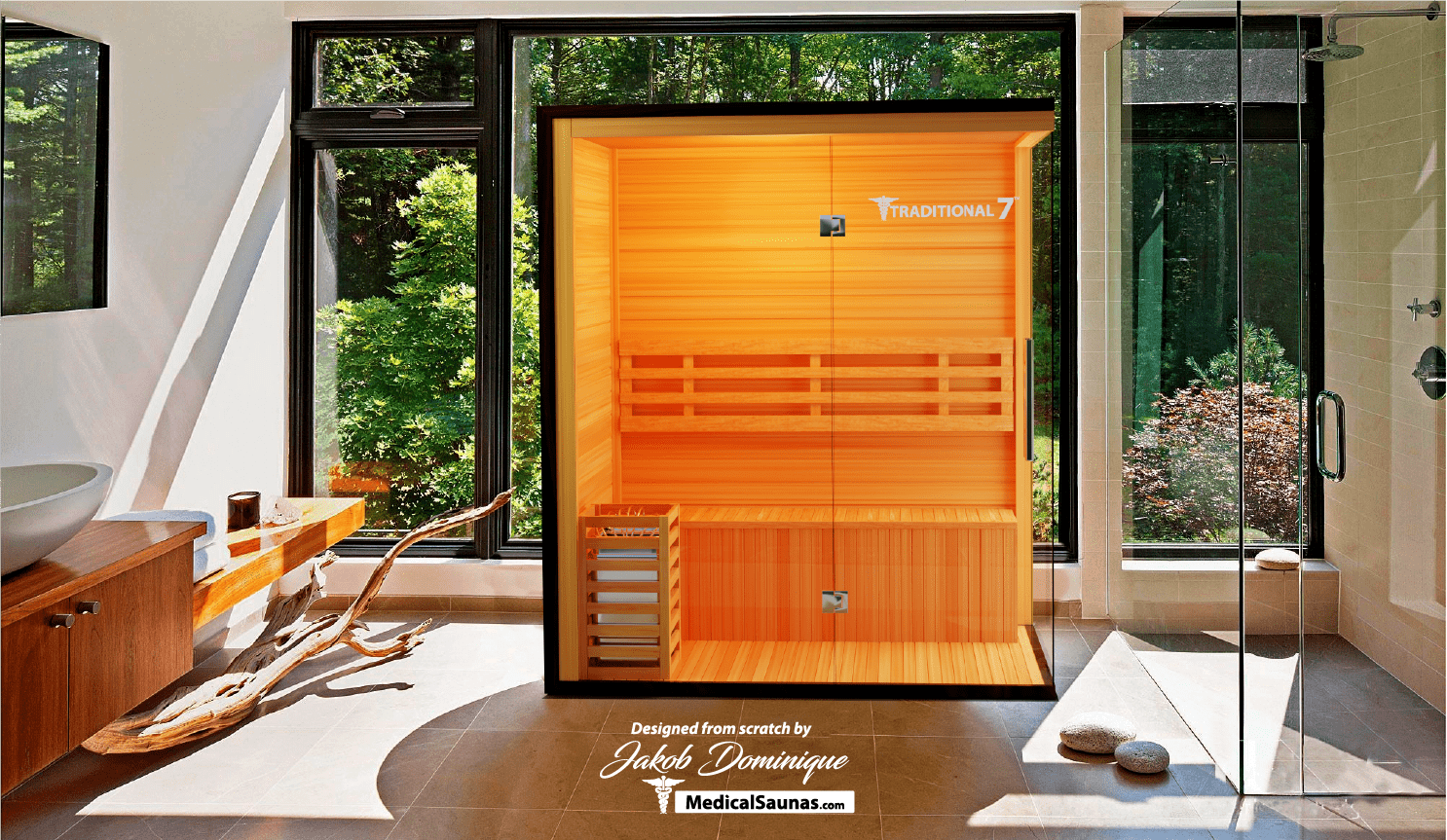3 Person Home Steam Sauna | Traditional 7™ - The Recovery Outlet
