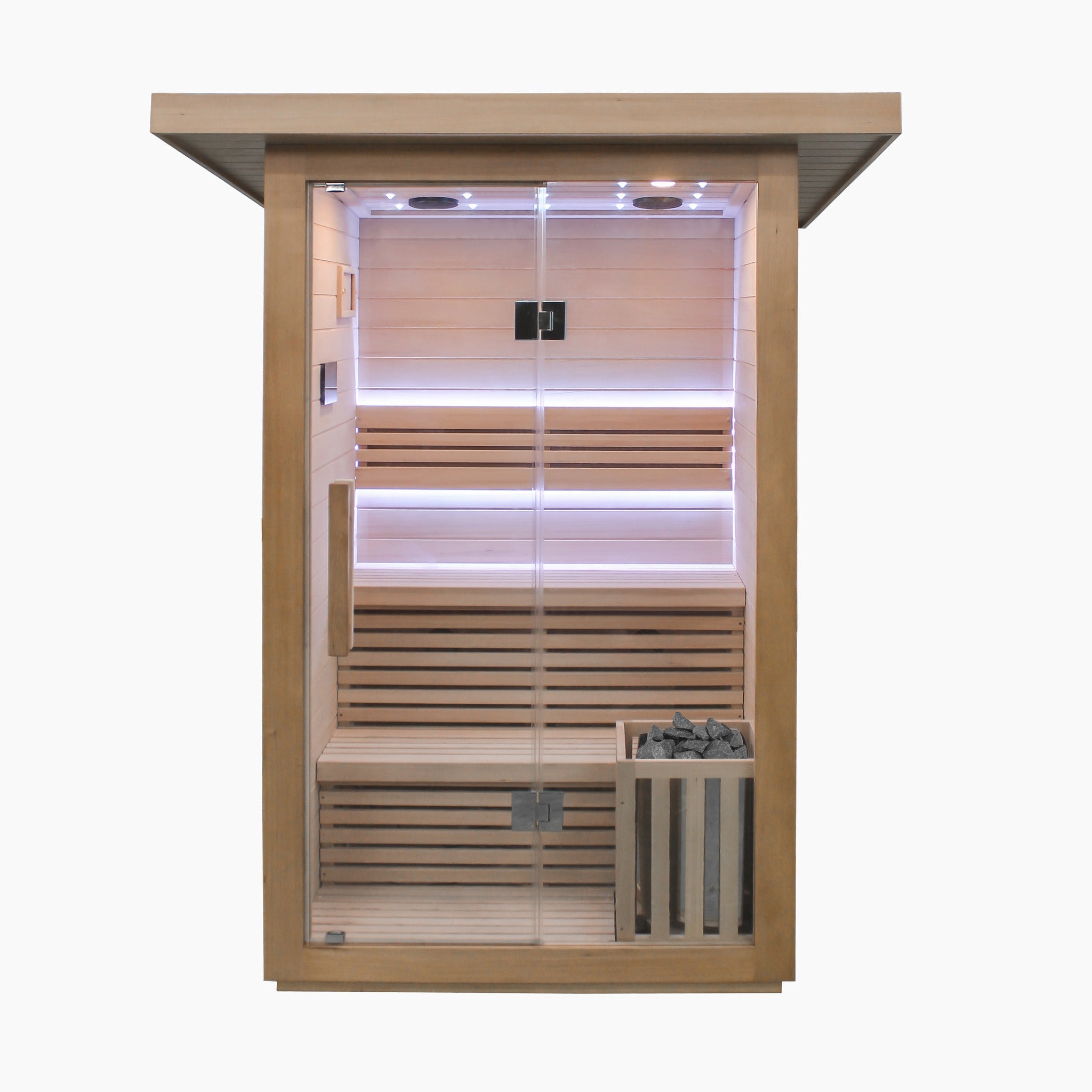 2 Person Traditional Sauna & Acrylic Plunge - The Recovery Outlet