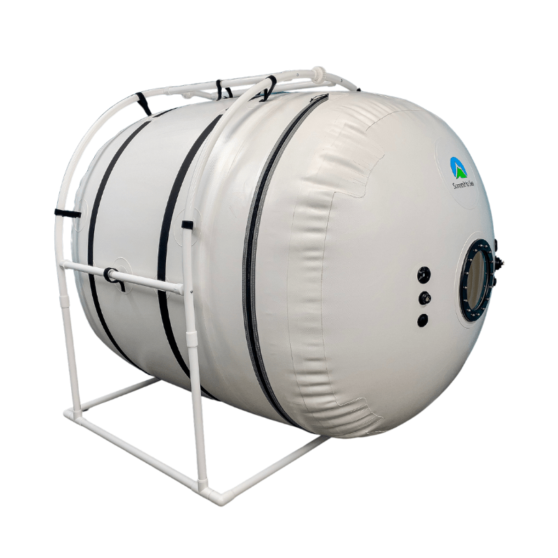 What is a hyperbaric chamber: a hard-shell home hyperbaric oxygen chamber by The Recovery Outlet