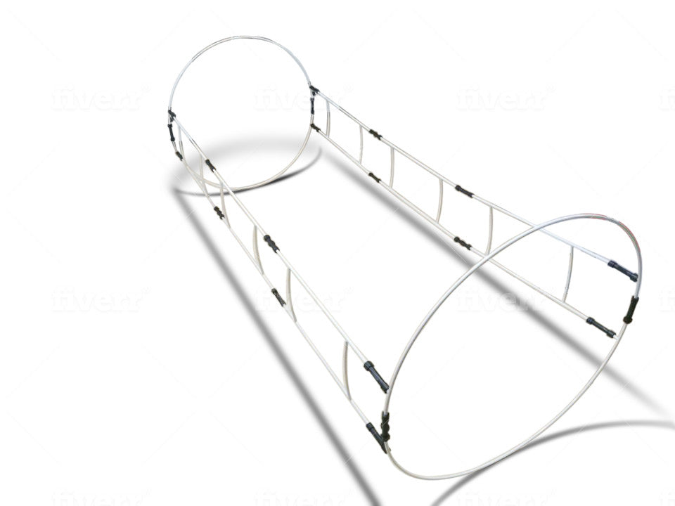 40-inch hyperbaric chamber metal internal frame for side-entry configuration