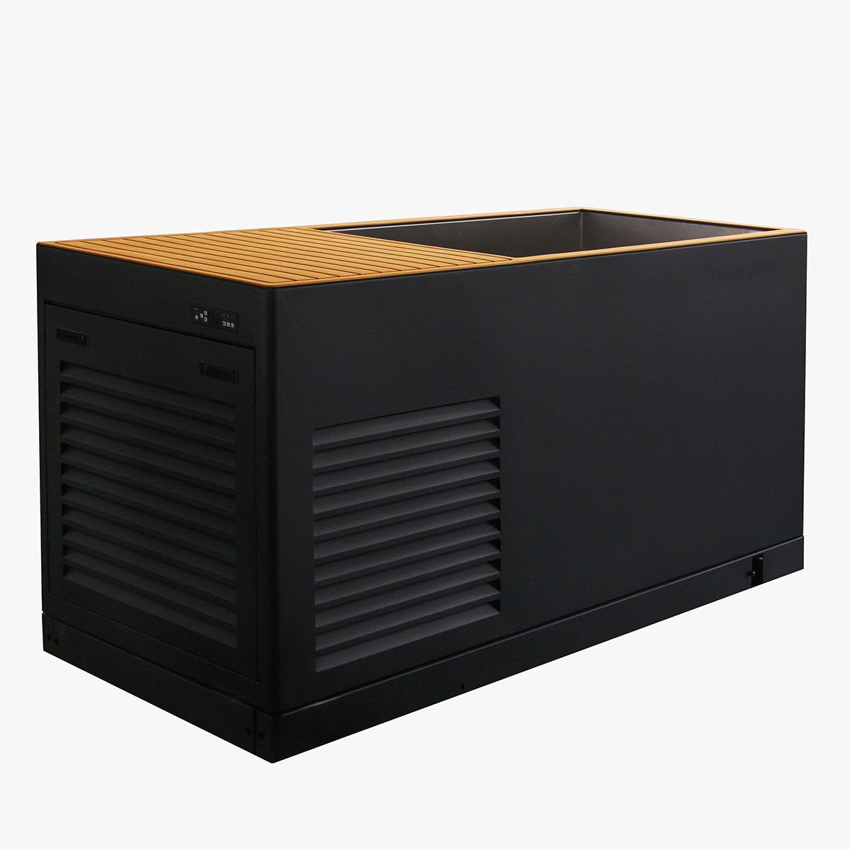 Luxury Plunge ice-cold therapy tub with 1hp cooling coil and insulated stainless steel design