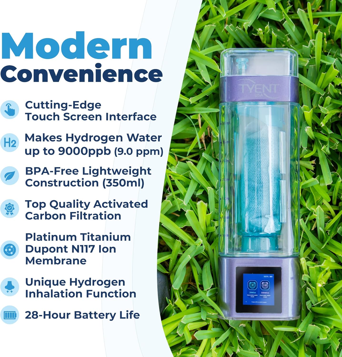 Tyent Portable Hydrogen Bottle - The Recovery Outlet