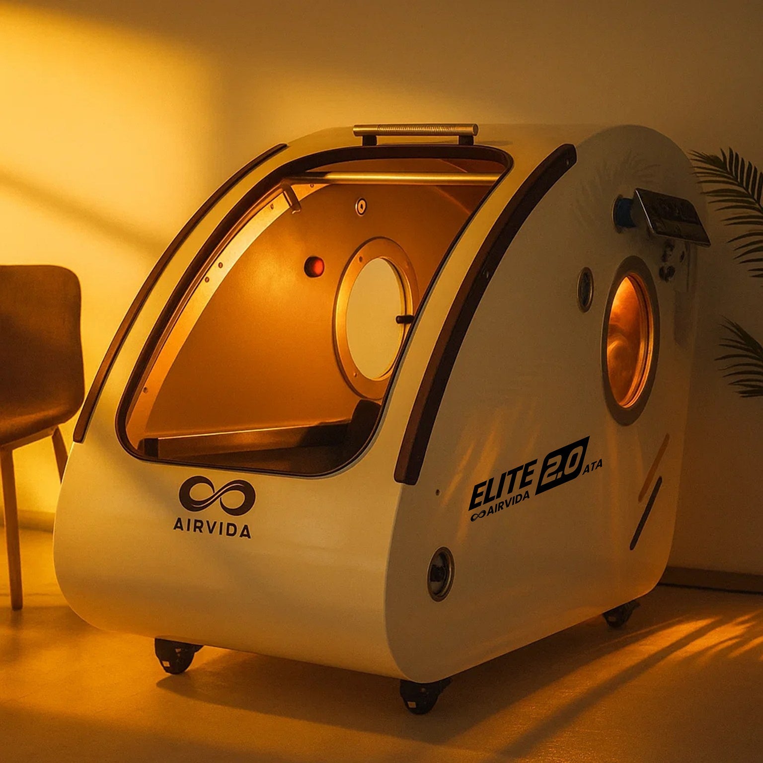 Sitting Hard Shell Hyperbaric Chamber 1.3 - 2.0 ATA - Airvida Elite - The Recovery Outlet