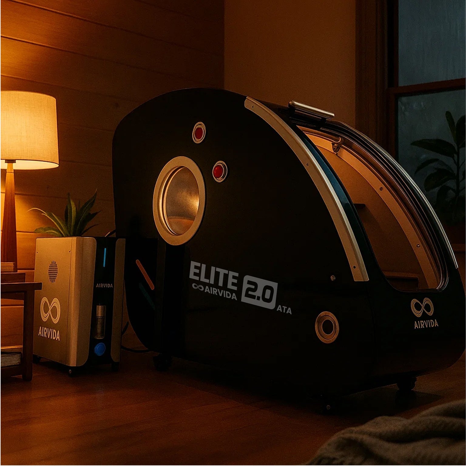 Sitting Hard Shell Hyperbaric Chamber 1.3 - 2.0 ATA - Airvida Elite - The Recovery Outlet