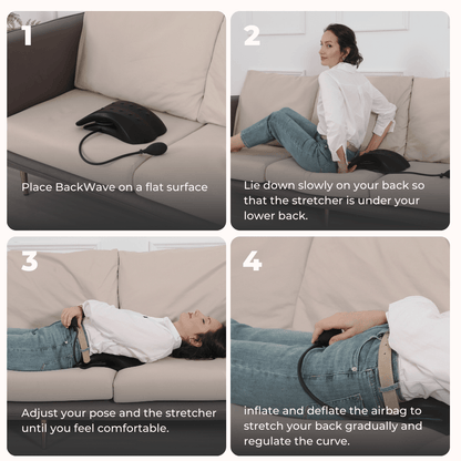 BackWave: Customizable Back Stretcher for Pain & Posture - The Recovery Outlet