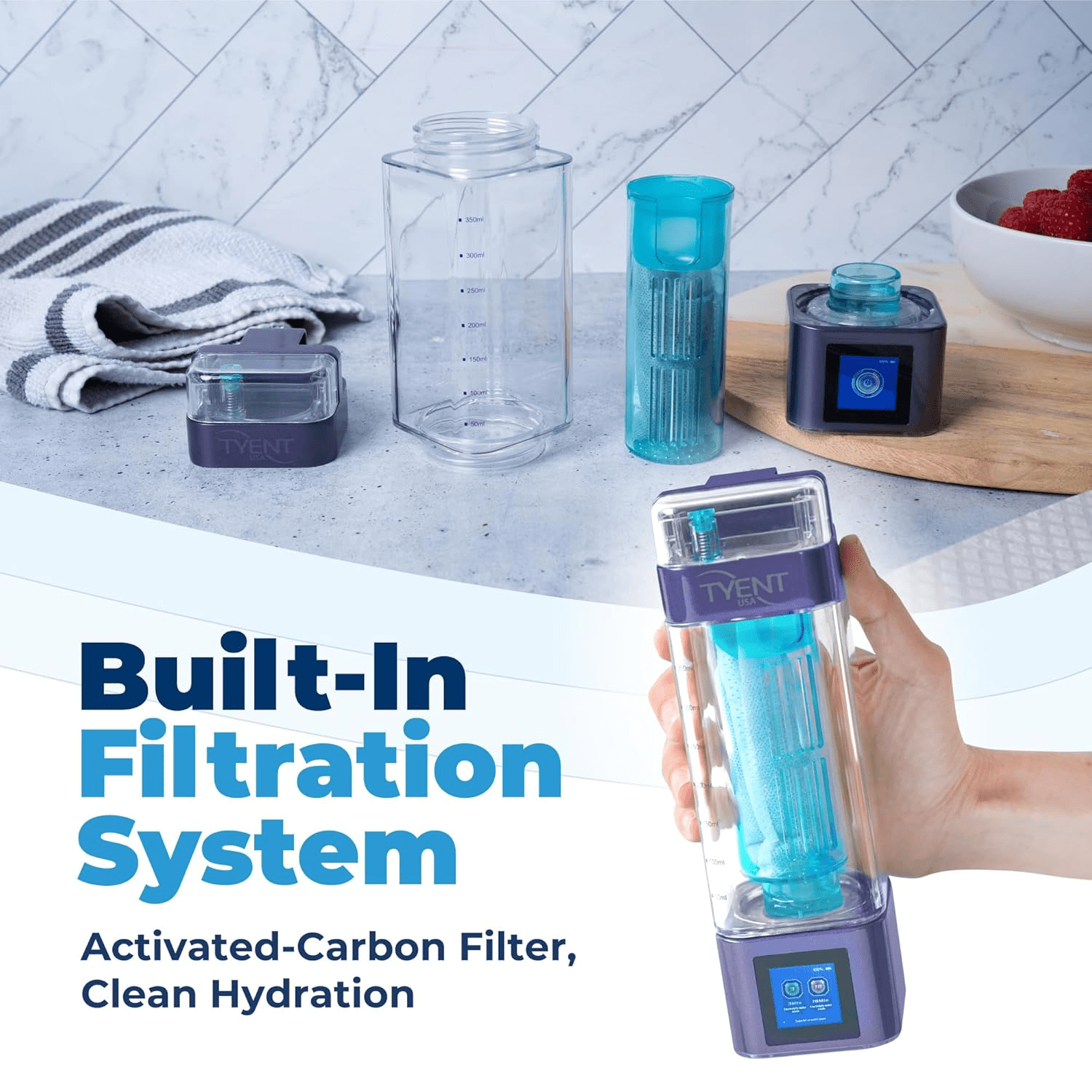 Tyent Portable Hydrogen Bottle - Royal - The Recovery Outlet