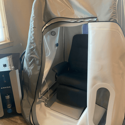 Reclining Chair Inside Hyperbaric Chamber 1.4 ATA