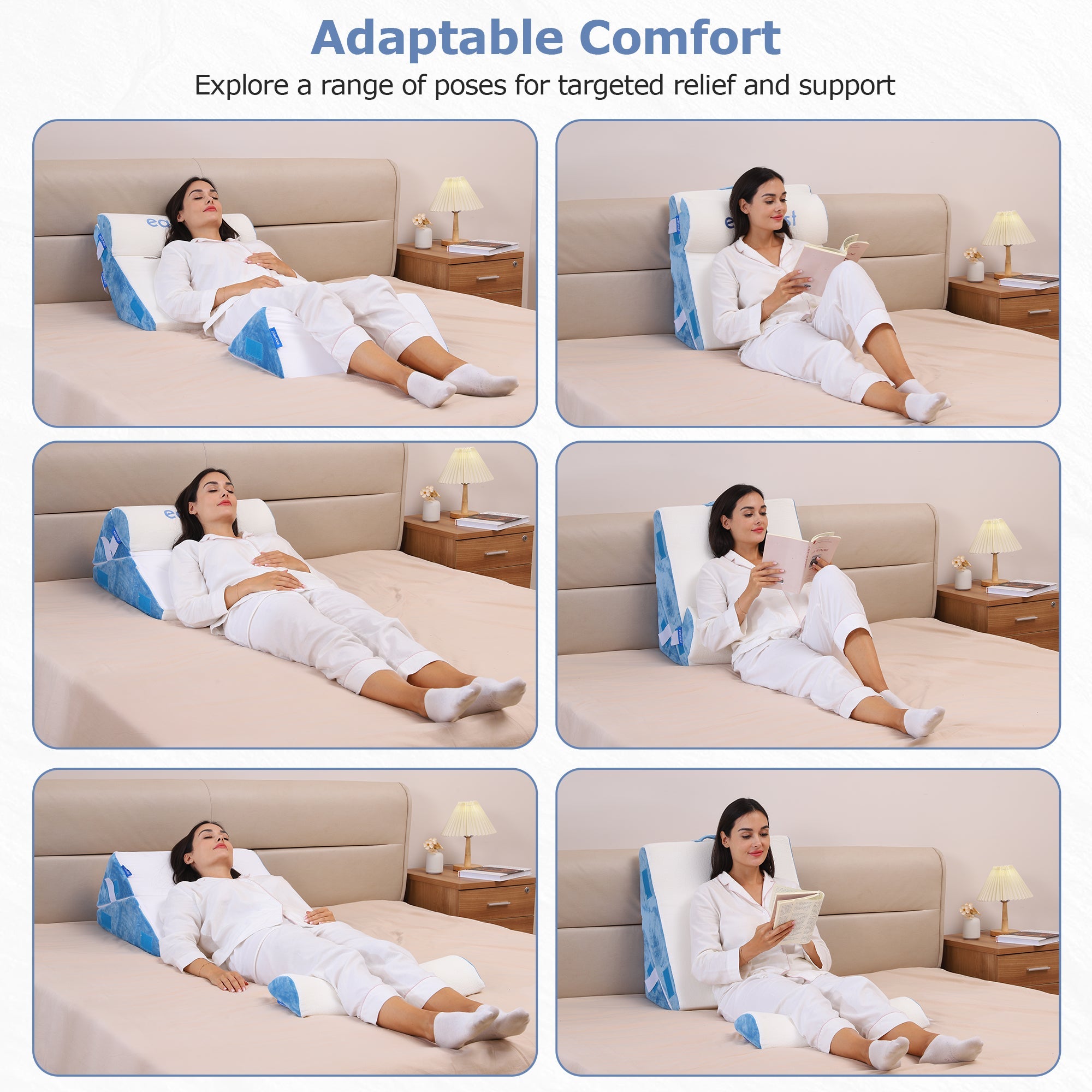 EasyNest Bed Wedge Pillow | Acid Reflux, Snoring & Sleep - The Recovery Outlet