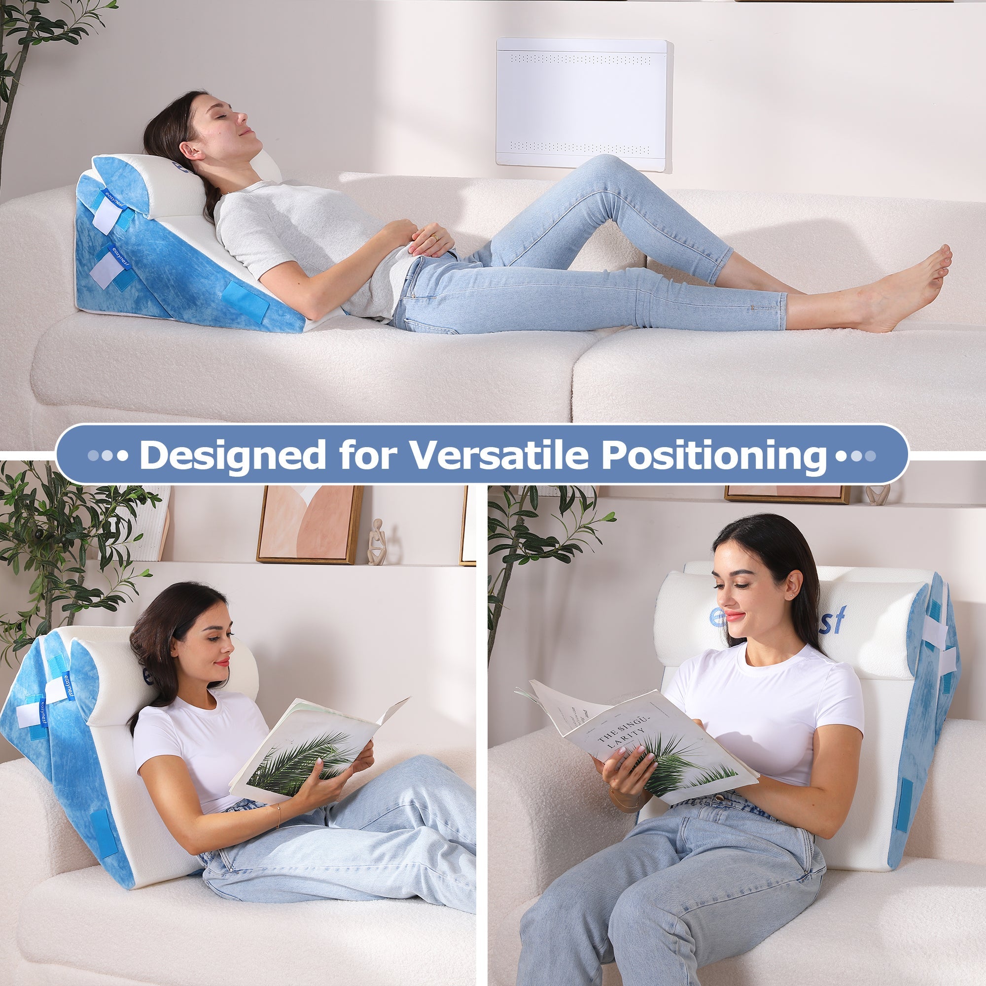 EasyNest Bed Wedge Pillow | Acid Reflux, Snoring & Sleep - The Recovery Outlet