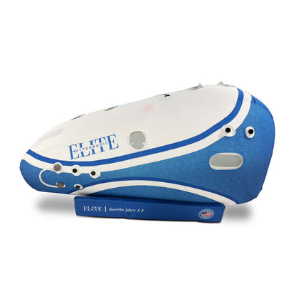 Sitting hyperbaric chamber with side J-style zipper entry and multi-window soft-shell capsule