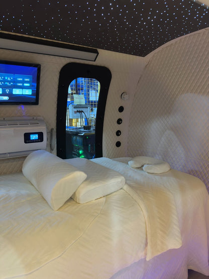 EXS-64 interior with massage spa bed