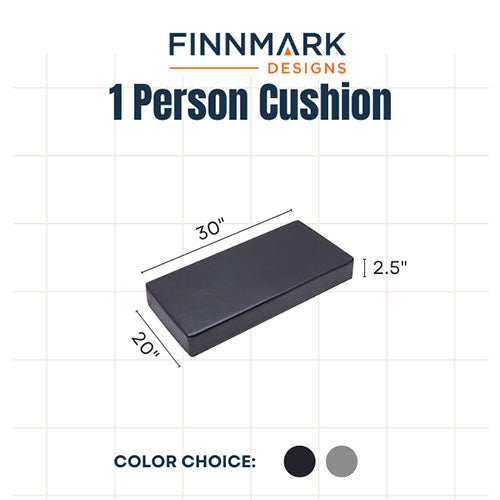 Finnmark FD-1 Sauna Cushion | 20″×30″ Premium Marine-Grade Vinyl