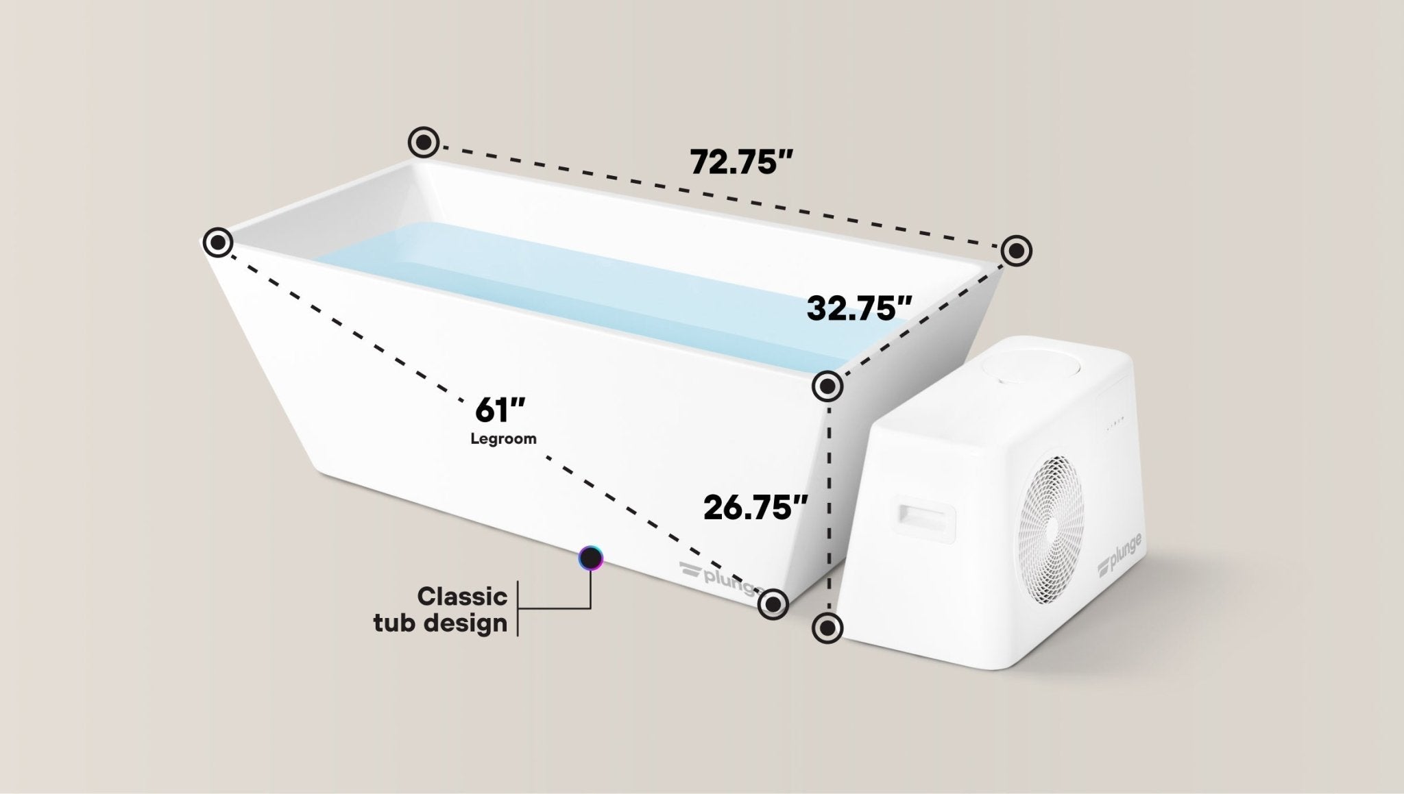 The Plunge: Original Cold Plunge Tub - The Recovery Outlet