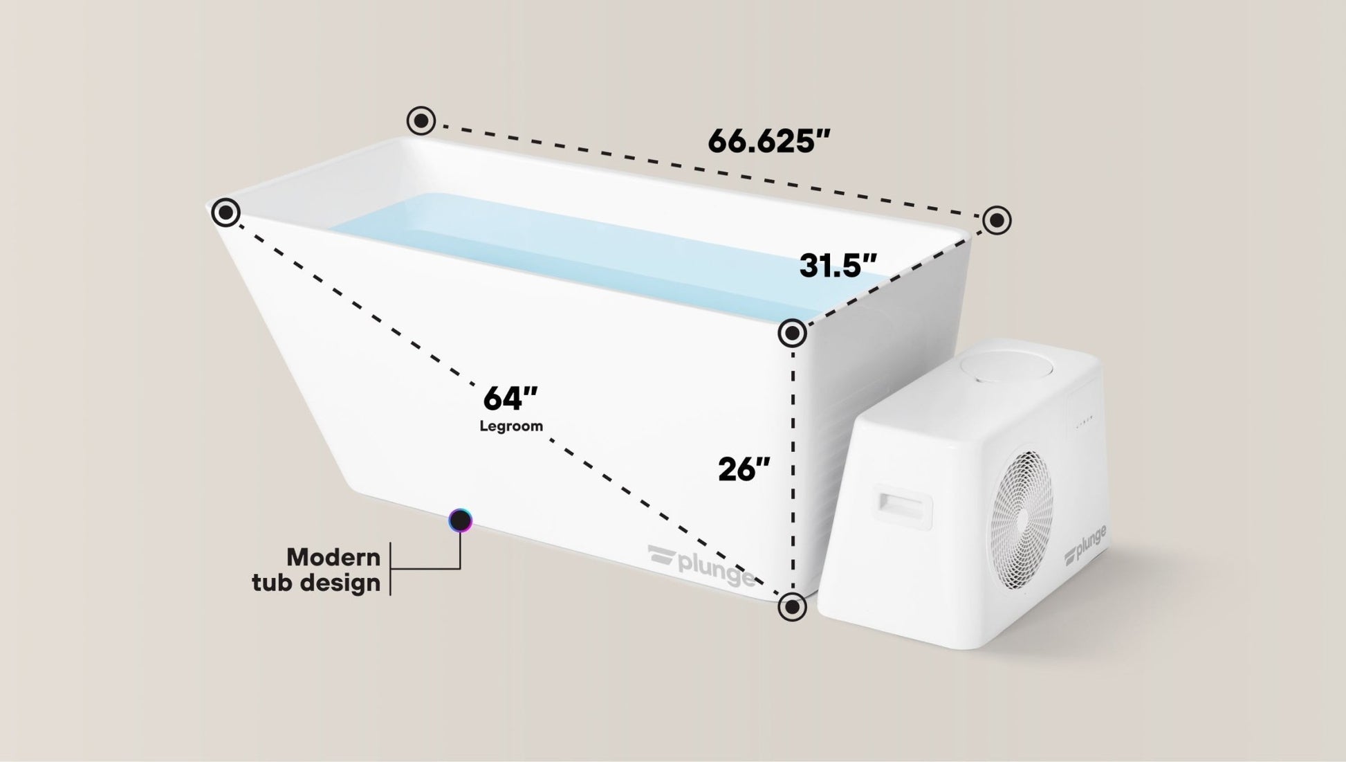The Plunge: Original Cold Plunge Tub - The Recovery Outlet