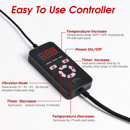 Wearable Far Infrared Heating Pad for Back Discomfort relief  Relief