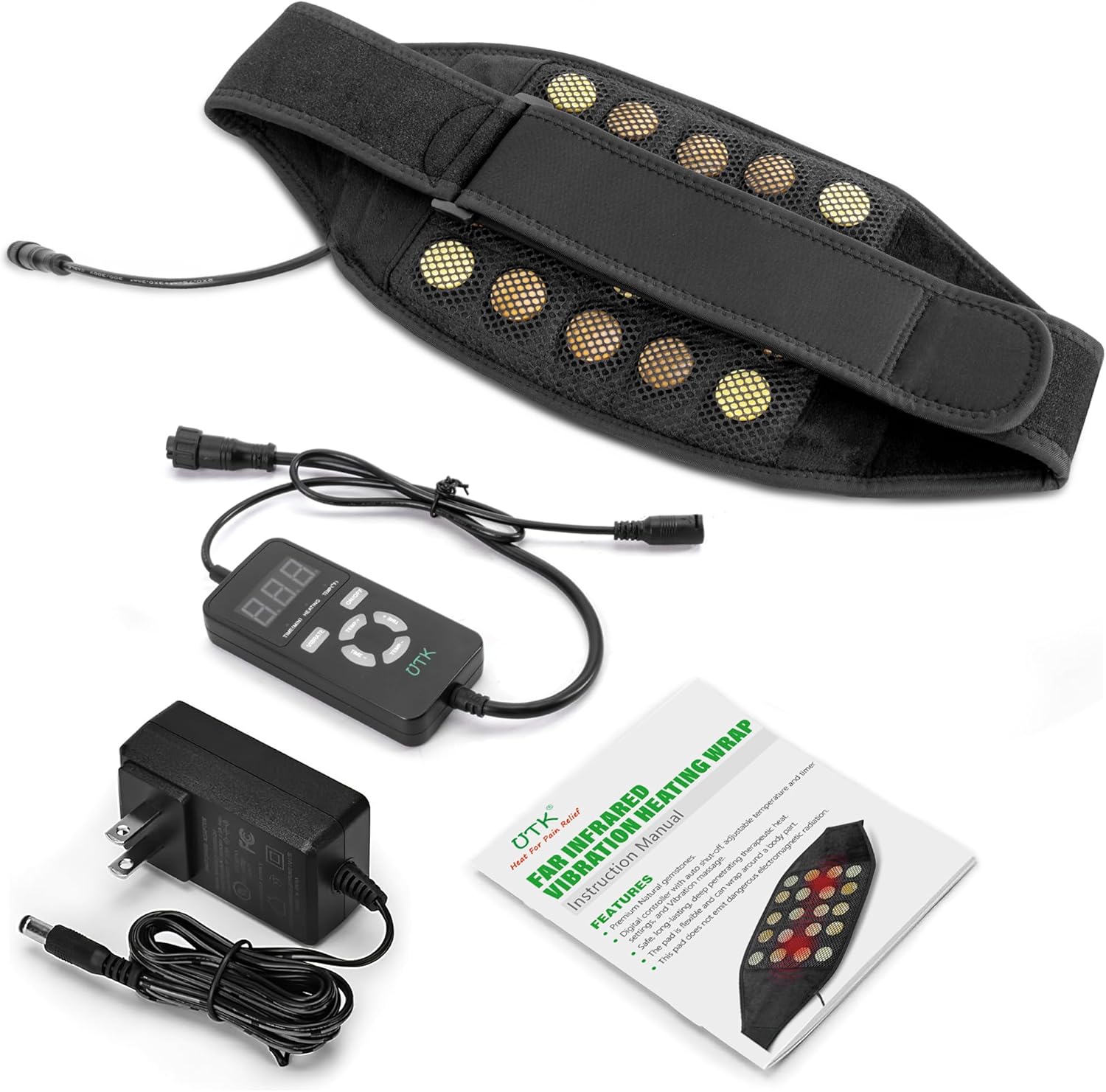 Wearable Far Infrared Heating Pad for Back Discomfort relief  Relief