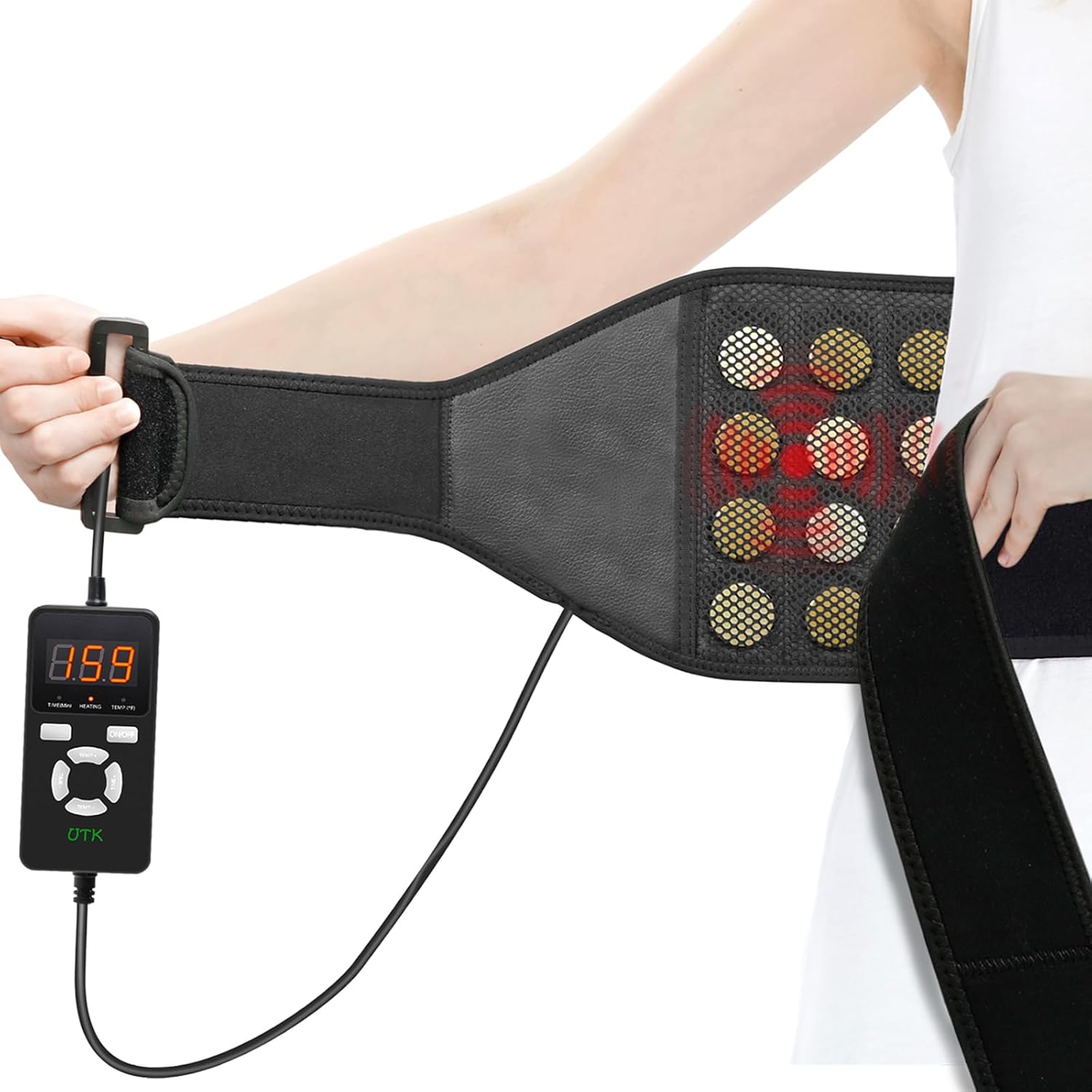 Wearable Far Infrared Heating Pad for Back Discomfort relief  Relief