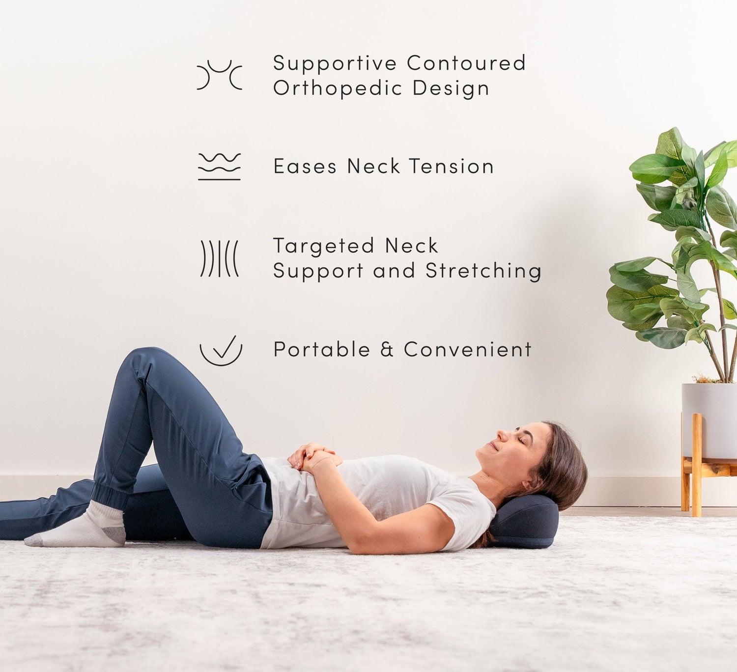 HALO Neck Stretch Pillow | Acupressure & Orthopedic Support - The Recovery Outlet