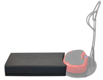 Power Plate Deluxe Support Cushion black ultra-wide pad for massage and recovery on fitness platform