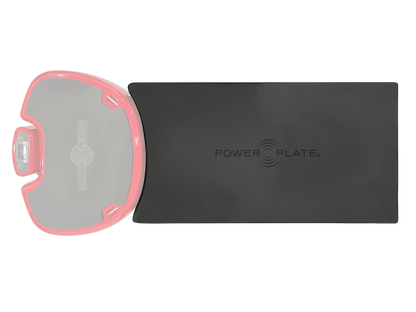 Power Plate Deluxe Support Cushion black textured upholstery with embossed logo for MOVE model fitness platform