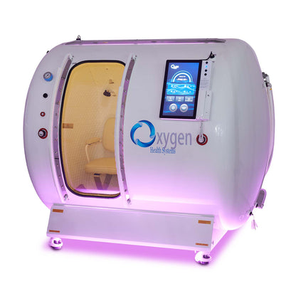64 by 79 inch 2.2 ATA multiplace hard shell hyperbaric chamber M5502