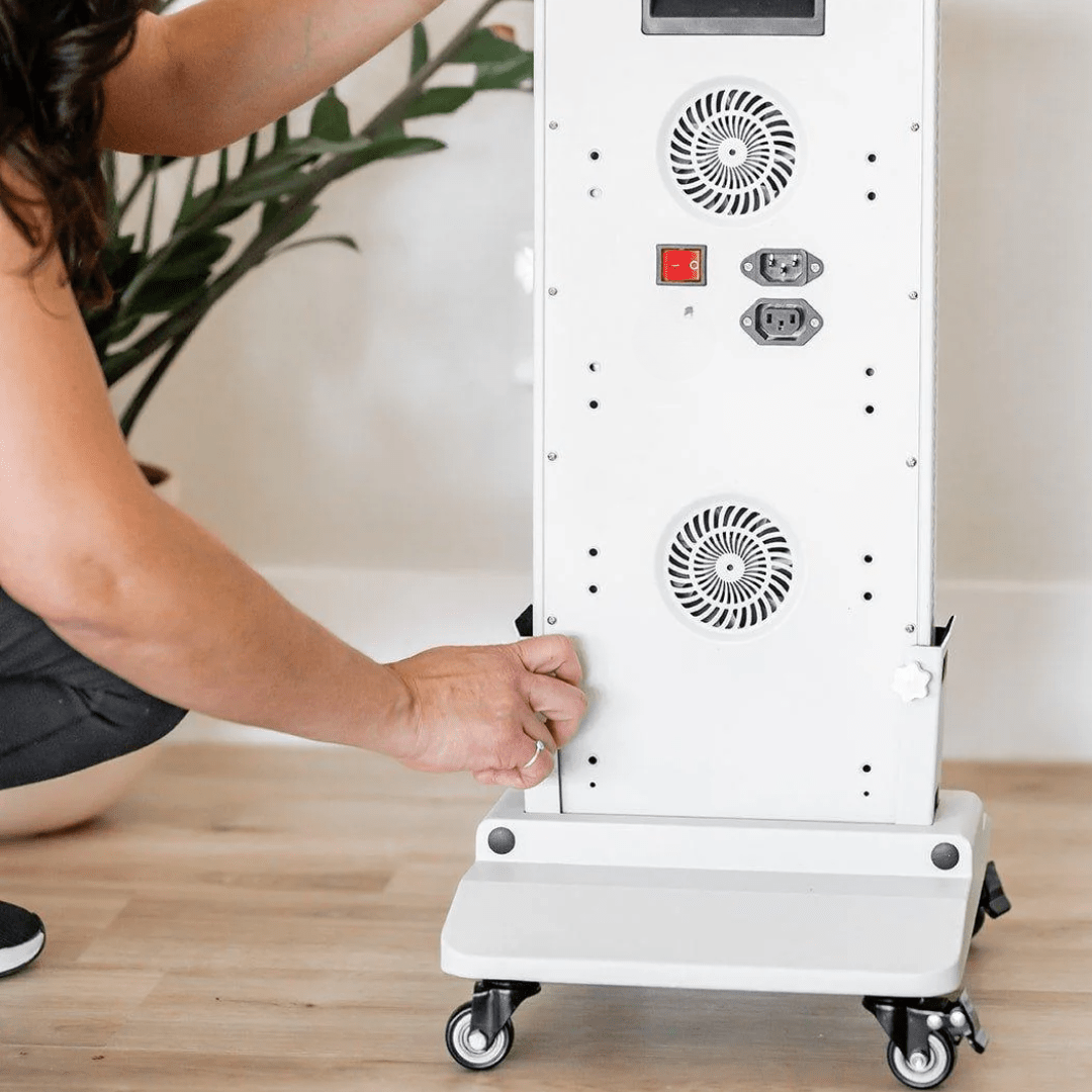 MitoPRO X Floor Stand with wheels for flexible mobility and in-home or commercial use
