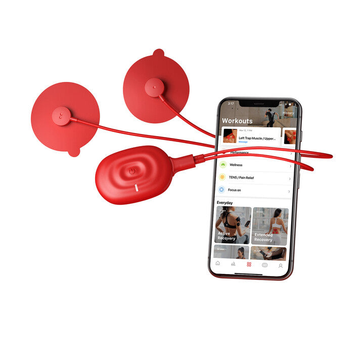 PowerDot 2.0 Uno, App Controlled TENS and NMES Muscle Stimulator